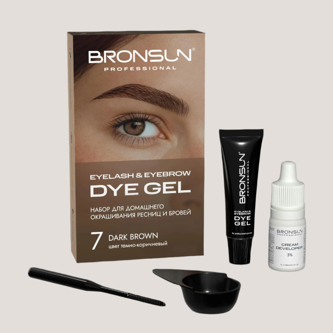 BRONSUN - Eyelash and Eyebrow Dye Home Kit (Choose Your Colour)
