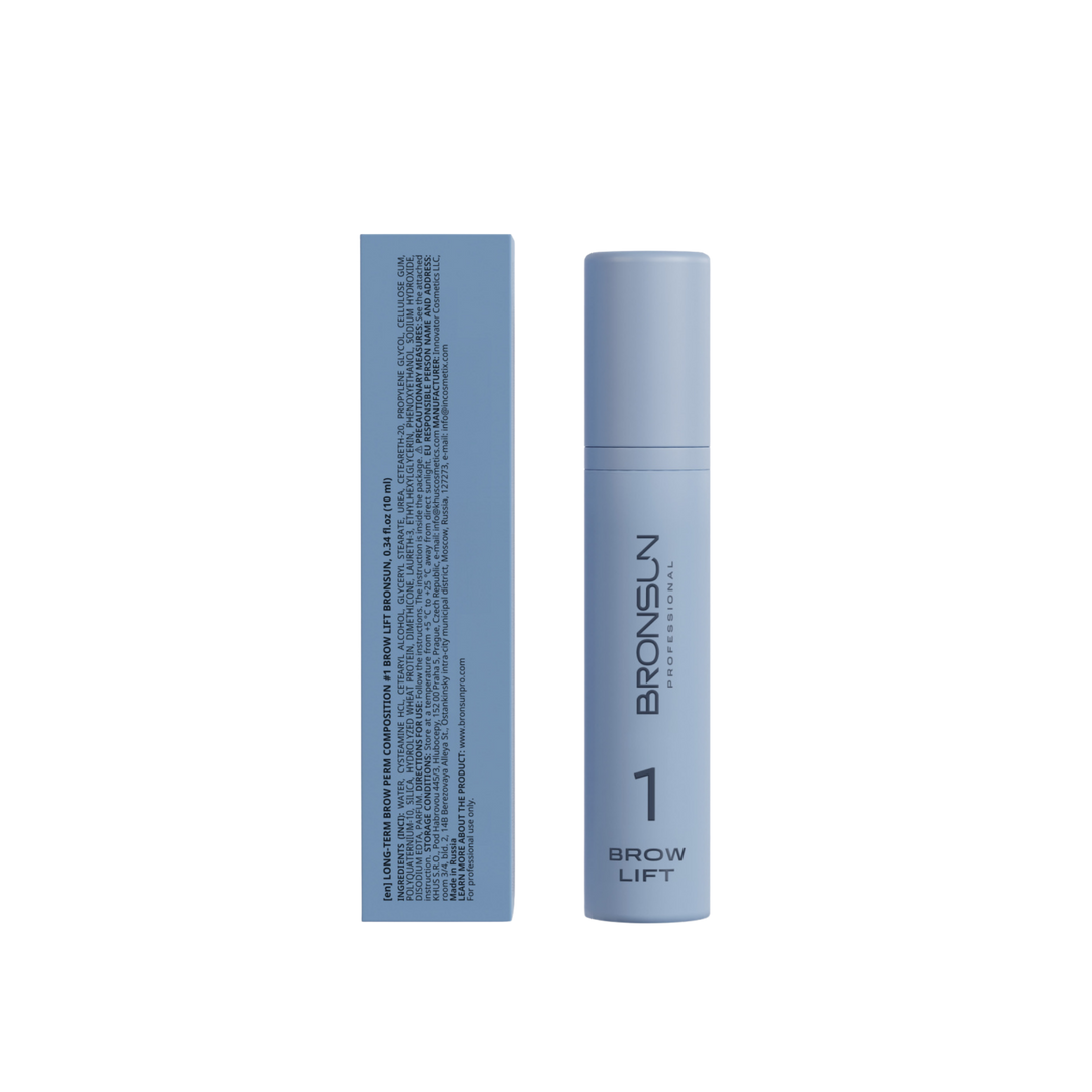BRONSUN - Long Term Brow Perm Composition - #1 Brow Lift, 10ml