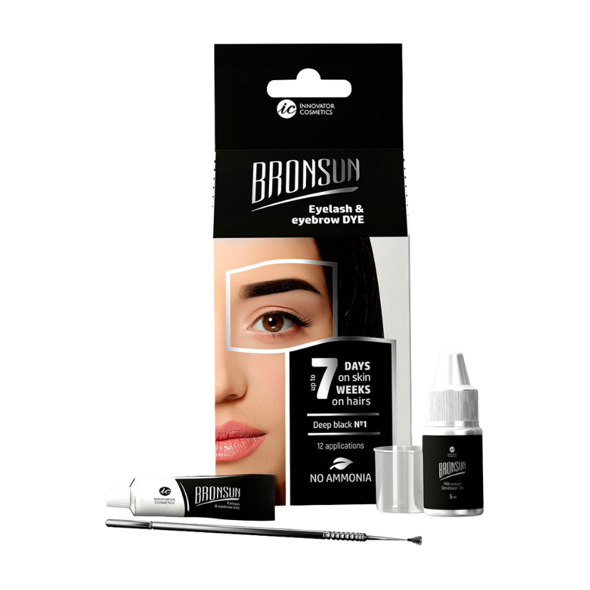 BRONSUN - Eyelash and Eyebrow Dye Home Kit (Choose Your Colour)