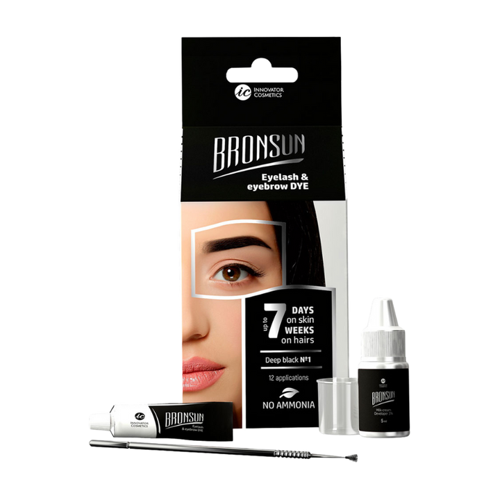 BRONSUN - Eyelash and Eyebrow Dye Home Kit (Choose Your Colour)